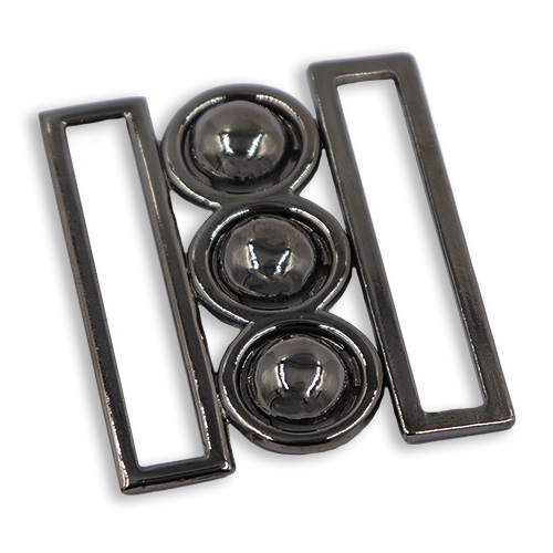 11542 Sullivans 37mm X 42mm Metal Buckle - Gun Metal