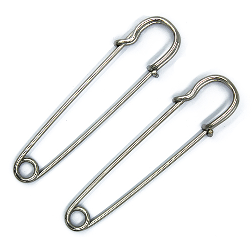 11588 Sullivans 77mm Kilt Pins - Silver - 2pcs