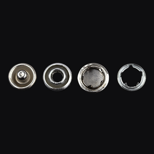 11626 Sullivans 12mm Metal Snap Fastener - 15 Sets - Silver 