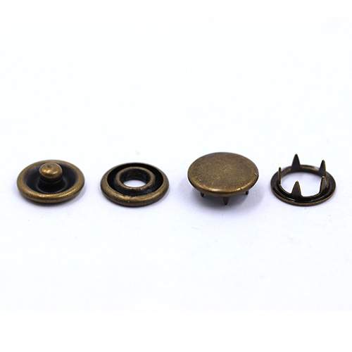 11629 Sullivans 12mm Metal Snap Fastener - 15 Sets - Bronze 