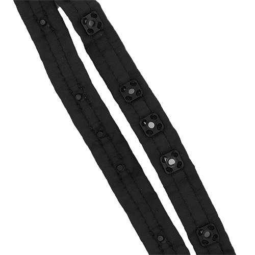 11654 Sullivans 15mm Snap Fastener Tape - 50cm - Black