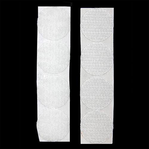 11669 Sullivans Stick On Hook & Loop Dots - 19mm - White