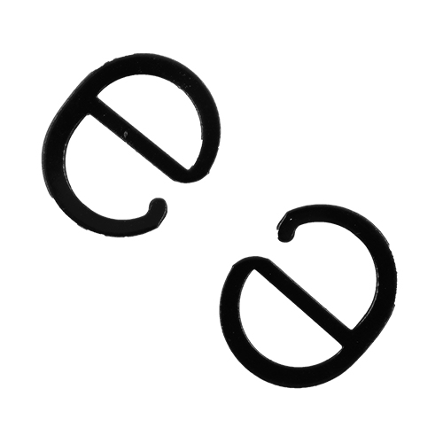 11793 Sullivans 12mm Bikini Hook - Black - 100pcs