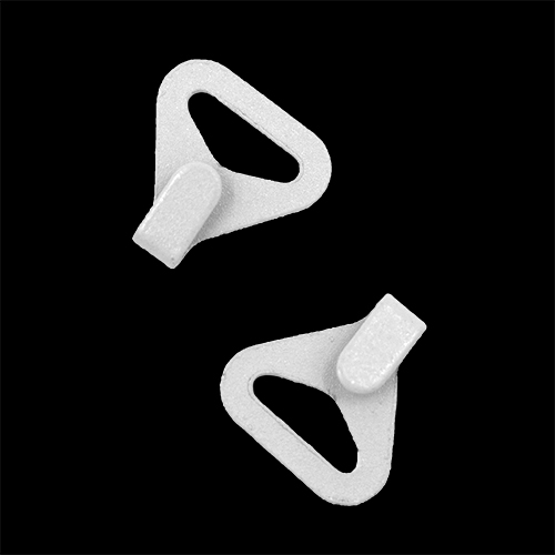 11830 Sullivans 9mm Metal Lingerie Hook - White