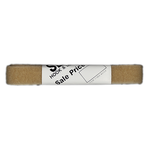 11866 Sullivans 1m Sew On Hook & Loop Tape - 20mm - Beige
