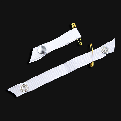 11975 Sullivans Safety Pin With Shoulder Strap Retainer - White