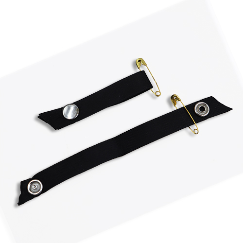 11976 Sullivans Safety Pin With Shoulder Strap Retainer - Black