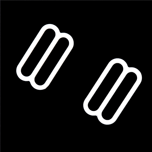 11983 Sullivans 19mm Bar Slide - White - 100pcs