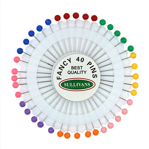 12060 Sullivans Plastic Head Pins 40pcs