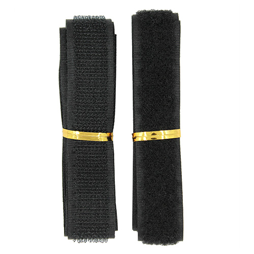 12237 Sullivans 1m Sew On Hook & Loop Tape - 20mm - Black