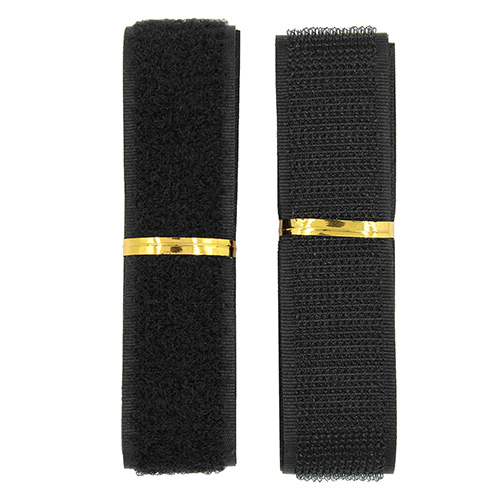 12392 Sullivans 1m Sew On Hook & Loop Tape - 25mm - Black 