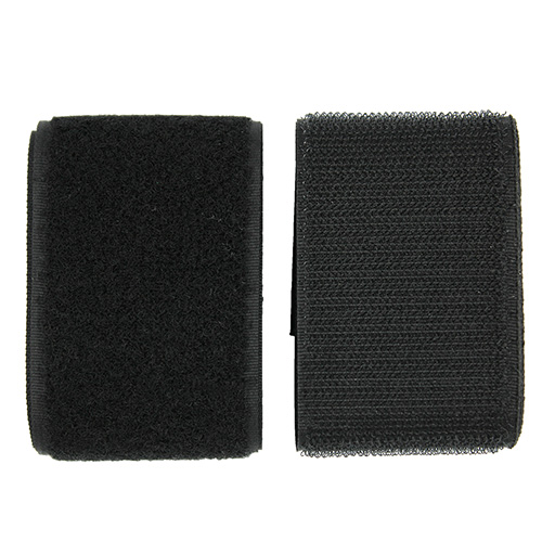 12394 Sullivans 1m Sew On Hook & Loop Tape - 50mm - Black 