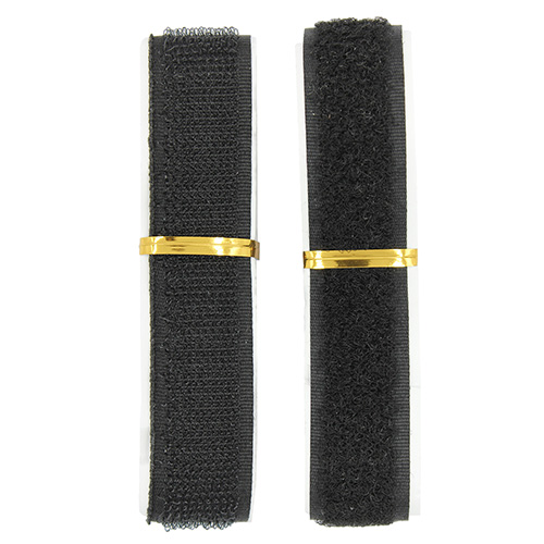 12396 Sullivans 1m Stick On Hook & Loop Tape - 20mm - Black