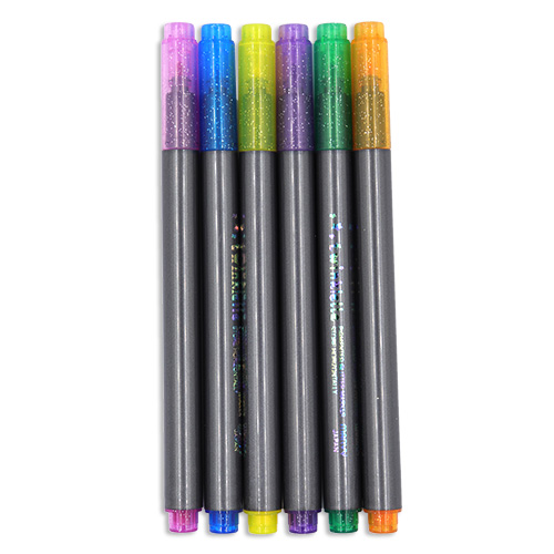 128121 Marvy Twinklette Markers Glitter Set