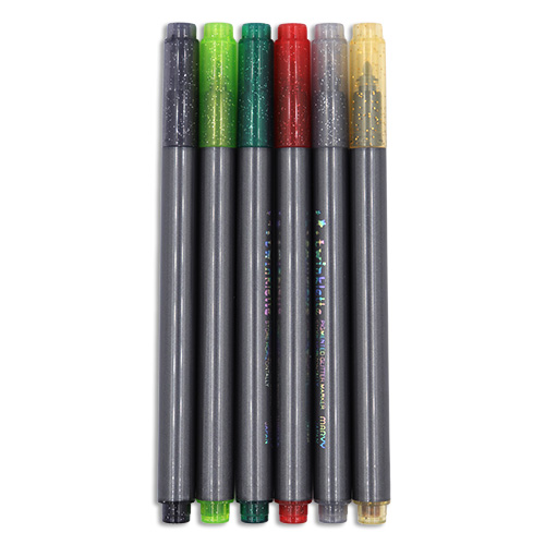 128122 Marvy Twinklette Markers Xmas Set