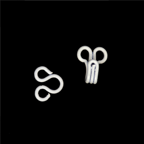 13003 Sullivans Hook & Eyes - Size 0 - White