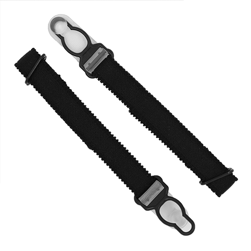13166 Sullivans 12mm Hosiery Suspenders With Straps - Black