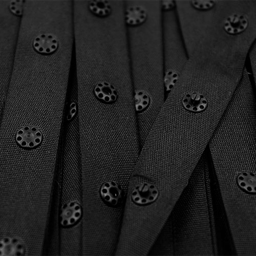 13209 Sullivans 28mm Continuous Press Stud Tape - Black