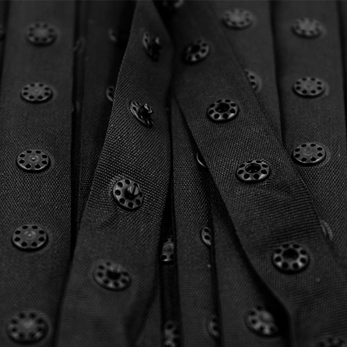 13210 Sullivans 17mm Continuous Press Stud Tape - Black