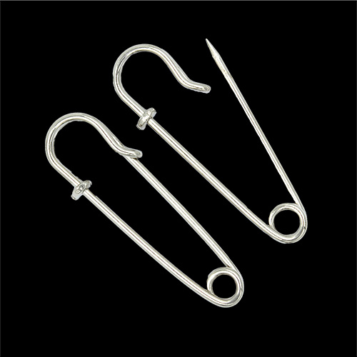 13213 Sullivans 50mm Kilt Pins - Silver - 2pcs