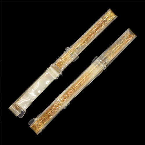 13218 Sullivans Oil Filled Bra Straps - Gold Glitter