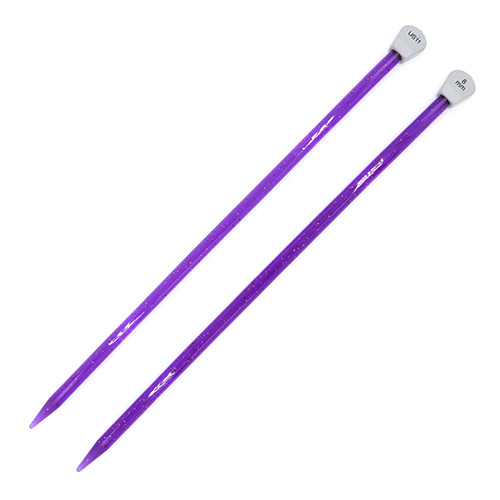 13230 Sullivans Glitter Knit Pins - 30cm X 8mm