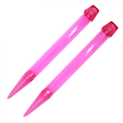 13236 Sullivans Glitter Knit Pins - 30cm X 25mm