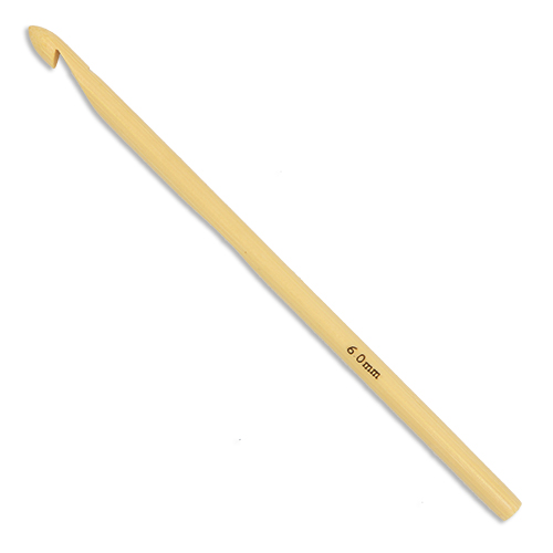 13307 Sullivans Bamboo Crochet Hook - 15cm X 6mm