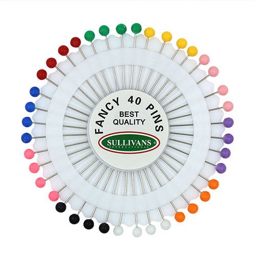 13535 Valuepack Plastic Head Pins - Multi Coloured  - 2 Pack