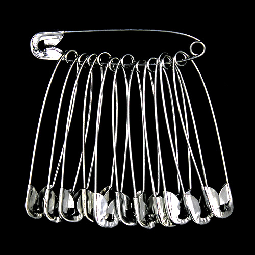 13554 Sullivans Safety Pins - Size #4 - Silver