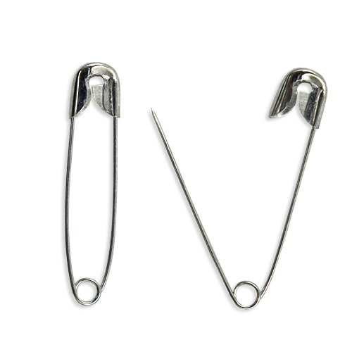 13627 Sullivans Premier 34mm Nickel Plated Safety Pins 