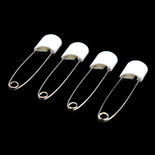 13644 Sullivans Premier Child Safety Pins - 52mm - White 4pc