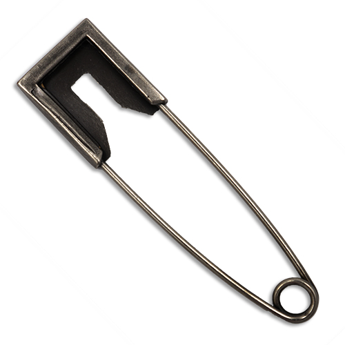 13659 Sullivans 77mm Kilt Pins - Antique Silver - 2pcs