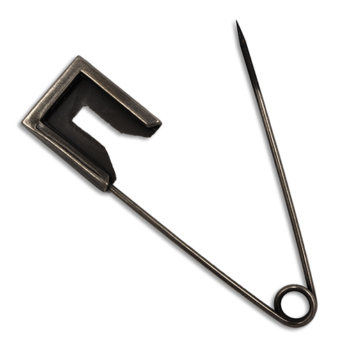 13659 Sullivans 77mm Kilt Pins - Antique Silver - 2pcs