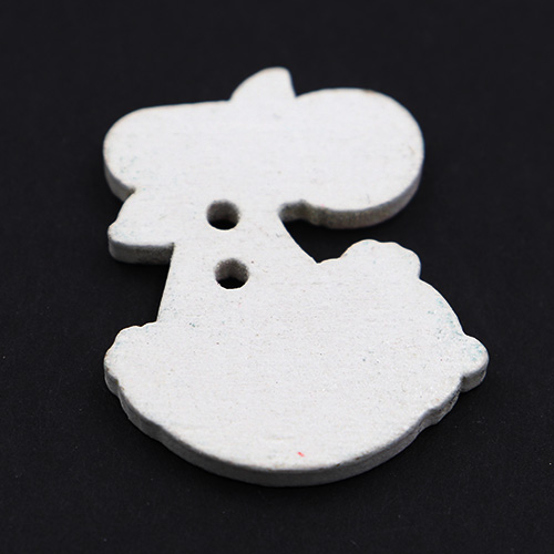 13776 Sullivans Wooden Buttons - Baby In Swaddle - 6pcs