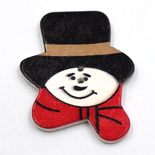 13785 Sullivans Wooden Buttons - Snowman Head - 4pcs