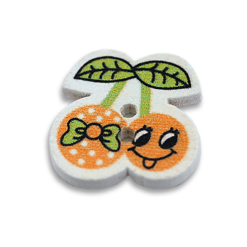 13803 Sullivans Mdf Wooden Buttons - Cherries - 5pcs