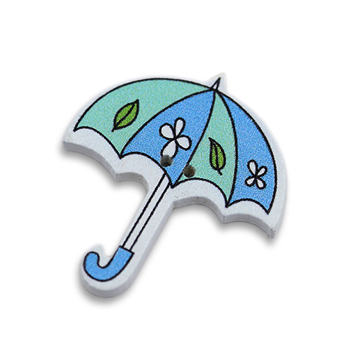 13807 Sullivans Mdf Wooden Buttons - Umbrellas - 4pcs