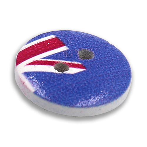 13810 Sullivans Mdf Wooden Buttons - Flags - 8pcs
