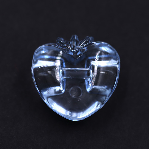 13969 Sullivans 15mm Strawberry Plastic Button - Clear Blue - 36 In A Tube