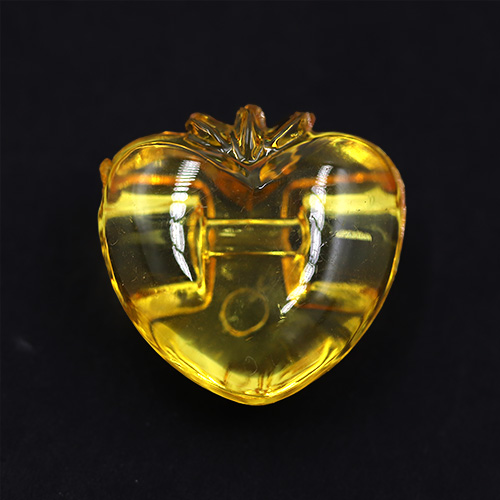 13971 Sullivans 15mm Strawberry Plastic Button - Clear Yellow - 36 In A Tube