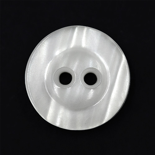 13985 Sullivans 15mm Round Plastic Button - Pearl White - 36 In A Tube
