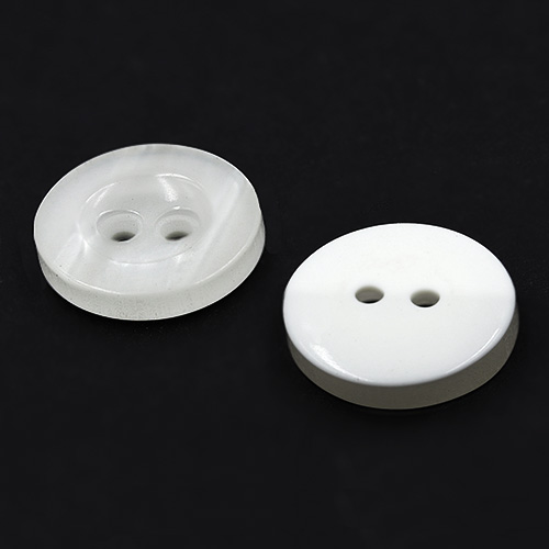 13985 Sullivans 15mm Round Plastic Button - Pearl White - 36 In A Tube