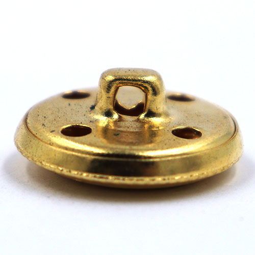 14091 Sullivans 23mm Round Metal Button With Crest & Shank - Gold - 17 In A Tube