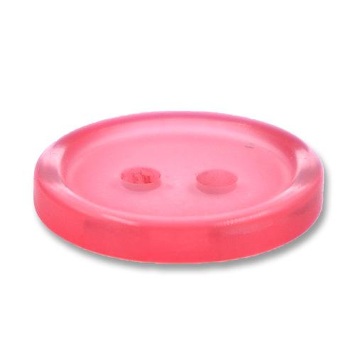 14165 Sullivans 18mm Round Plastic Button 2 Hole - Pink - 130 In A Tube