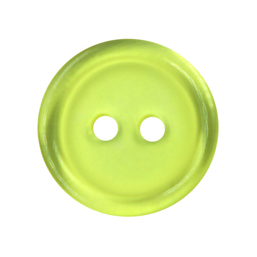 14167 Sullivans 18mm Round Plastic Button 2 Hole - Lemon - 130 In A Tube