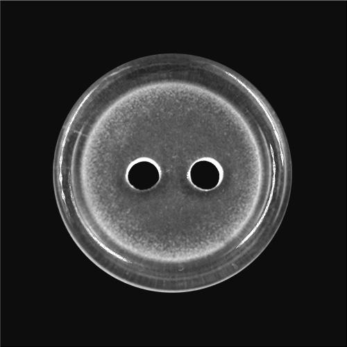 14172 Sullivans 20mm Round Plastic Button 2 Hole - Clear - 93 In A Tube