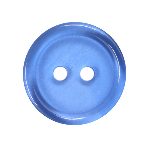 14174 Sullivans 20mm Round Plastic Button 2 Hole - Blue - 93 In A Tube