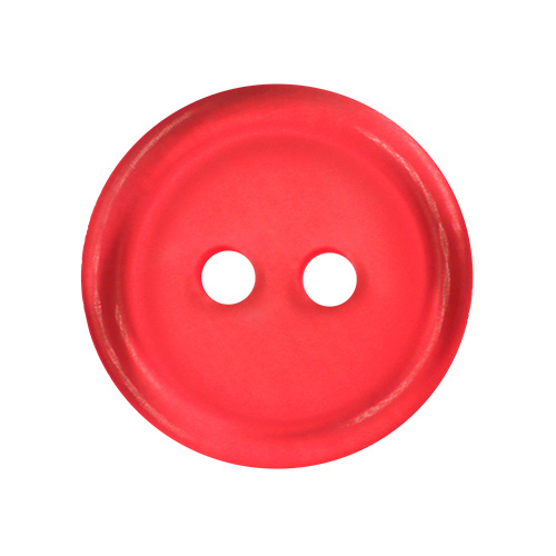 14179 Sullivans 20mm Round Plastic Button 2 Hole - Red - 93 In A Tube