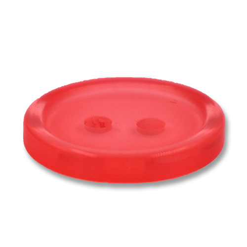 14179 Sullivans 20mm Round Plastic Button 2 Hole - Red - 93 In A Tube